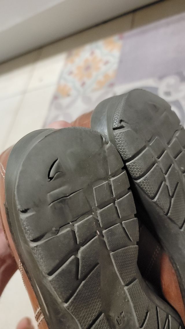 Zapatos Piel Marrón Talla 40