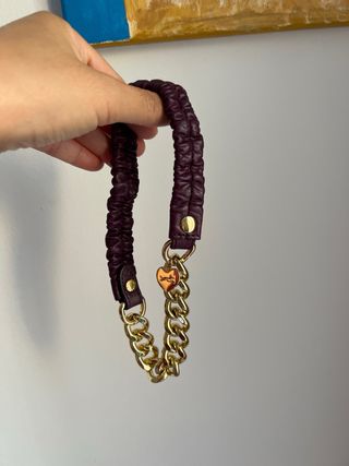 Collar bimba y lola dorado y morado