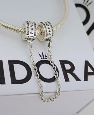 Cadena Seguridad Pandora plata.