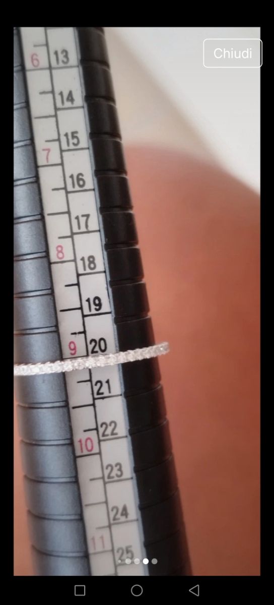 Anello zirconi bianchi - veretta argento