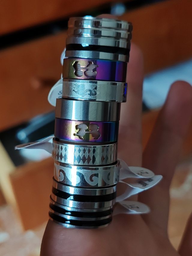 Anillos Acero Multicolor