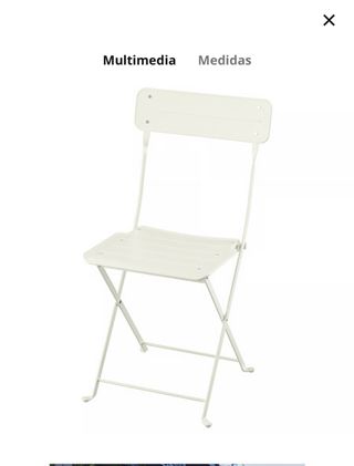 Mesa plegable + 4 sillas IKEA TORPARÖ 130x74cm