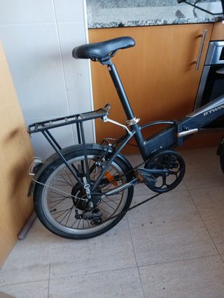 Bicicleta eléctrica BTWIN Hoptown 500 plegable