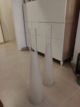 Jarrones cristal blanco - Decorativos