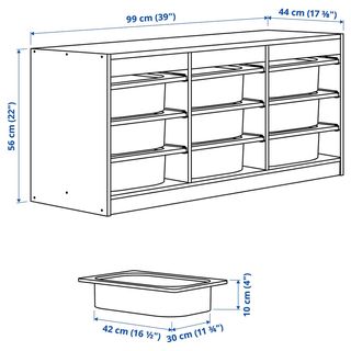 Móvel arrumação IKEA Trofast branco