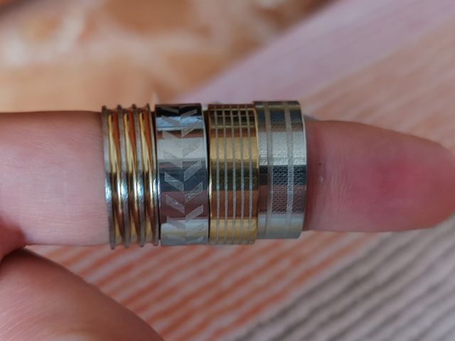 Anillos acero inoxidable