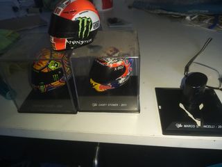 Caschi Moto GP 1/5: Rossi, Stoner e S0iMoncelli