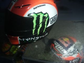 Caschi Moto GP 1/5: Rossi, Stoner e S0iMoncelli