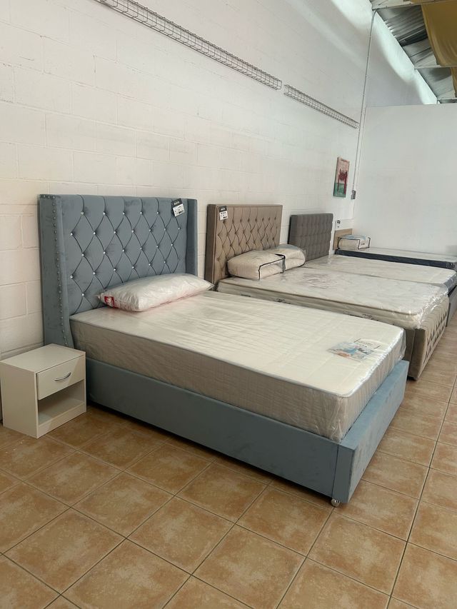 Cama Matrimonial 135x190 Cm + Cabecero Nuevo