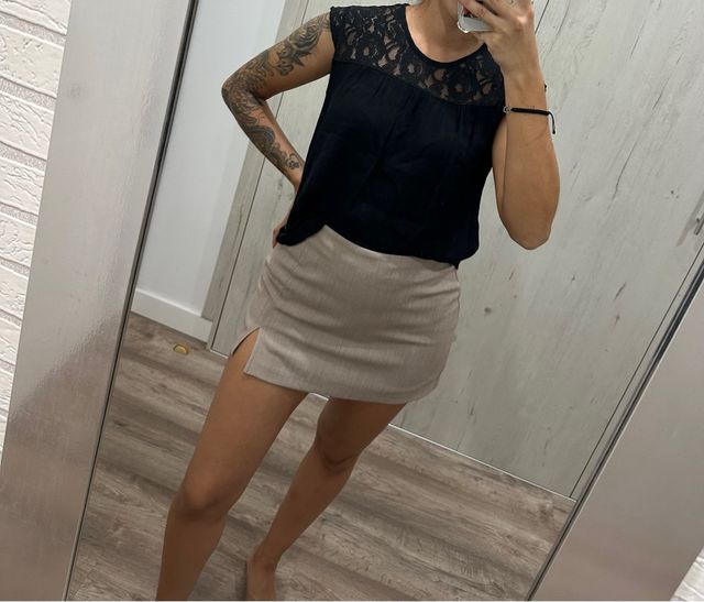 pack 2 blusas roja y negra talla S