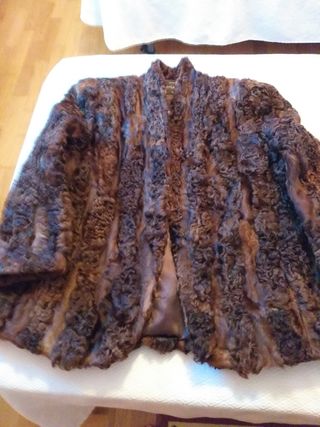 Chaquetón marrón de piel atracan 