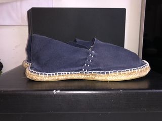 Scarpe basse Espadrillas blu Conte' cucite a mano