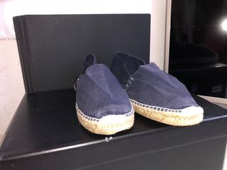 Scarpe basse Espadrillas blu Conte' cucite a mano