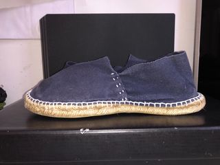 Scarpe basse Espadrillas blu Conte' cucite a mano