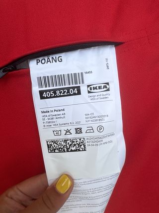 Butaca Ikea PUANG roja
