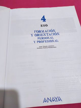 Formación y Orientación personal y profesional 4