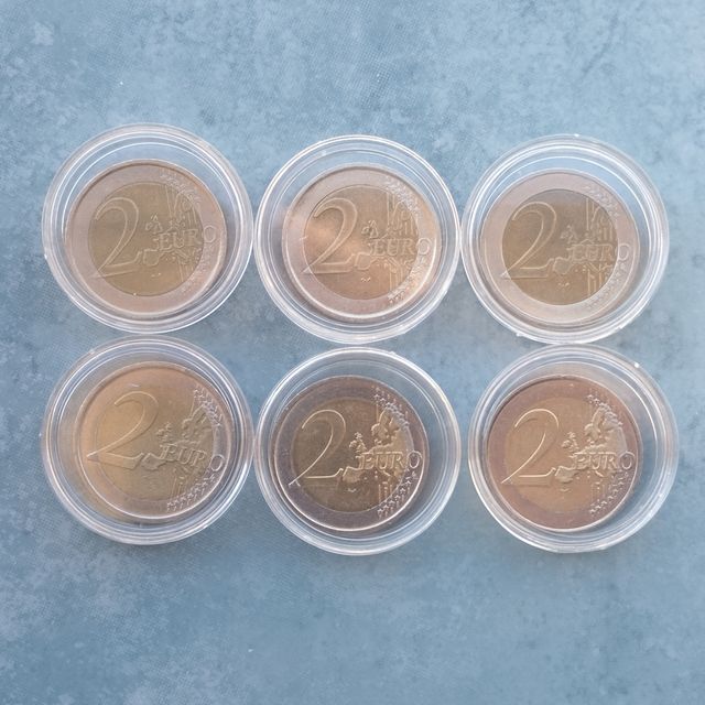 6 Monedas 2€ España-Austria NUEVAS