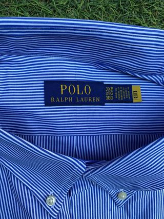 Camisa Polo Ralph Lauren azul a rayas