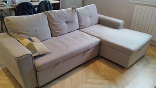 Sofá cama beige - 3 plazas