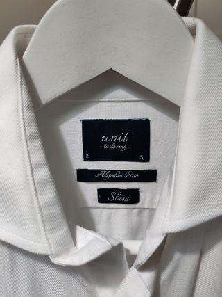 Camisa Unit Clothing blanca, talla S