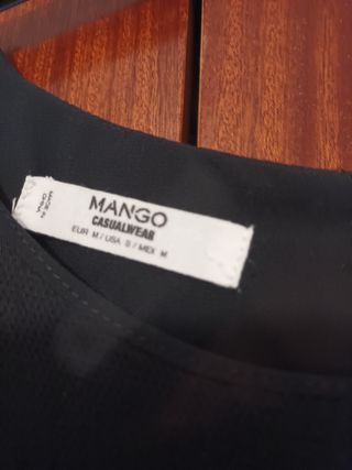Camisa negra MANGO