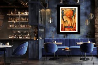 Poster Stampa Aperitivo Martini & Rossi 32x47 Cm.