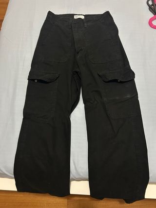 Pantaloni cargo Zara neri