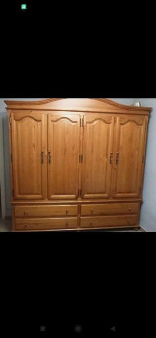 Armario madera 4 puertas