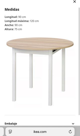 Mesa extensible Ikea Gaperhult
