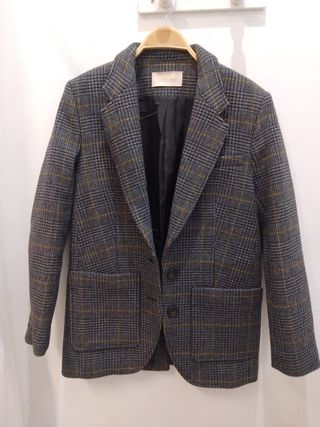 Chaqueta Blazer Gris Mujer M