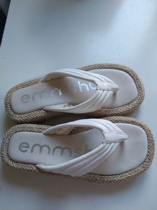 Chanclas blancas emms - verano