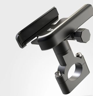 Soporte metálico de móvil para moto y bici
