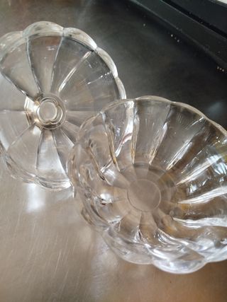 Bombonera cristal plata