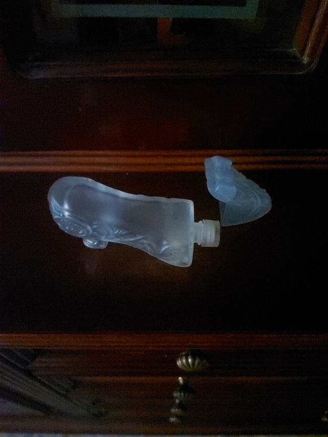 Frasco perfume vintage cristal