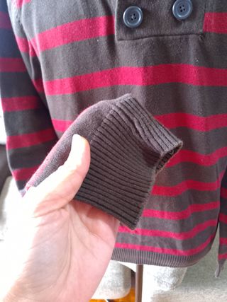 Jersey Springfield rayas rojas-marrón