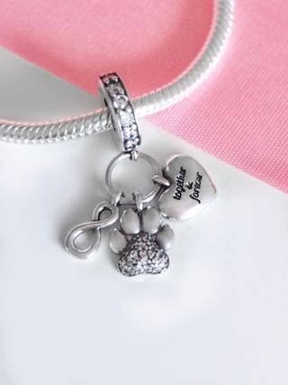 CHARM HUELLA PERRO GATO COLGANTE PANDORA CAJA