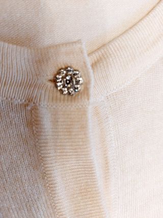 Chaqueta punto ligero Sfera beige Talla S