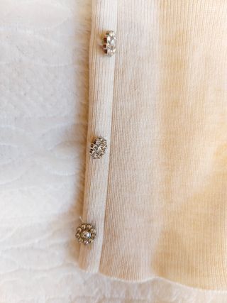 Chaqueta punto ligero Sfera beige Talla S