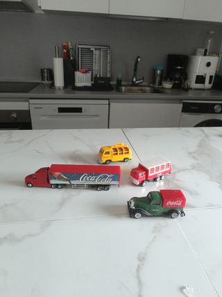 Coches Coca-Cola: camión, furgoneta y coche