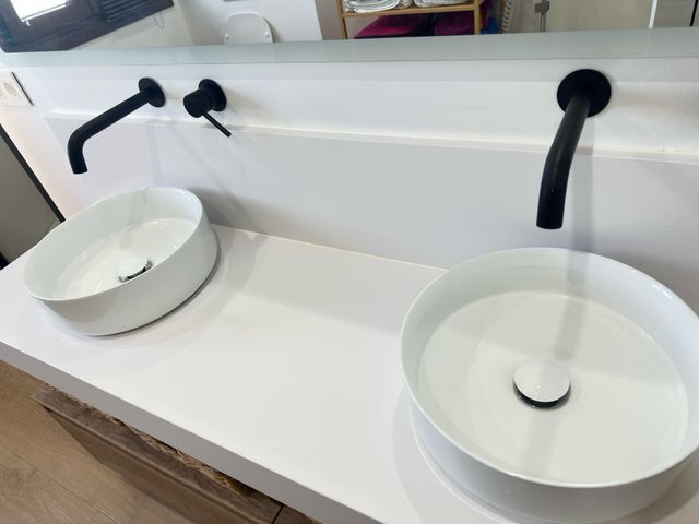 Lavabos sobreponer brillante - 2 unidades