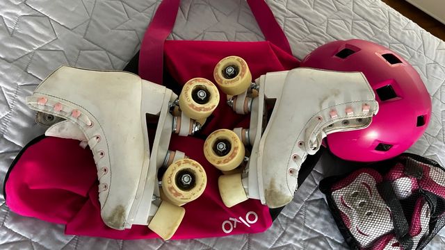 Patines 4 ruedas niña - usados