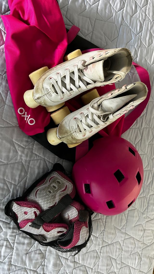 Patines 4 ruedas niña - usados