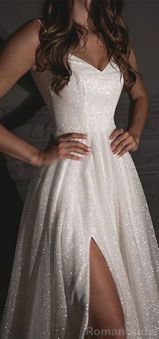 Vestito bianco scintillante