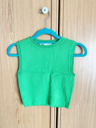 Top verde Zara - Talla XS