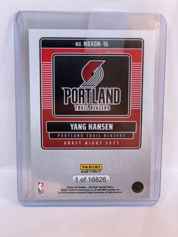 Carta Yang Hansen Panini Instant #16