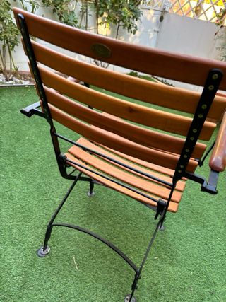 Sillón plegable madera acacia. marca Garden.