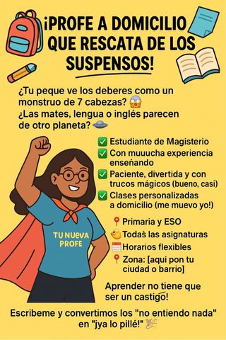 Clases particulares a domicilio.