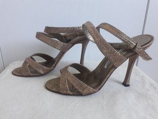 Sandali Manolo Blahnik oro, n. 38