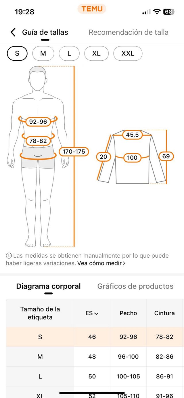 Polo canalé negro - Talla S