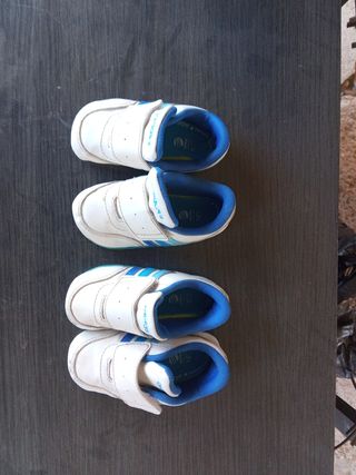 Zapatos Adidas Bebé - Azul y Blanco